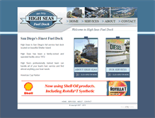 Tablet Screenshot of highseasfueldock.com